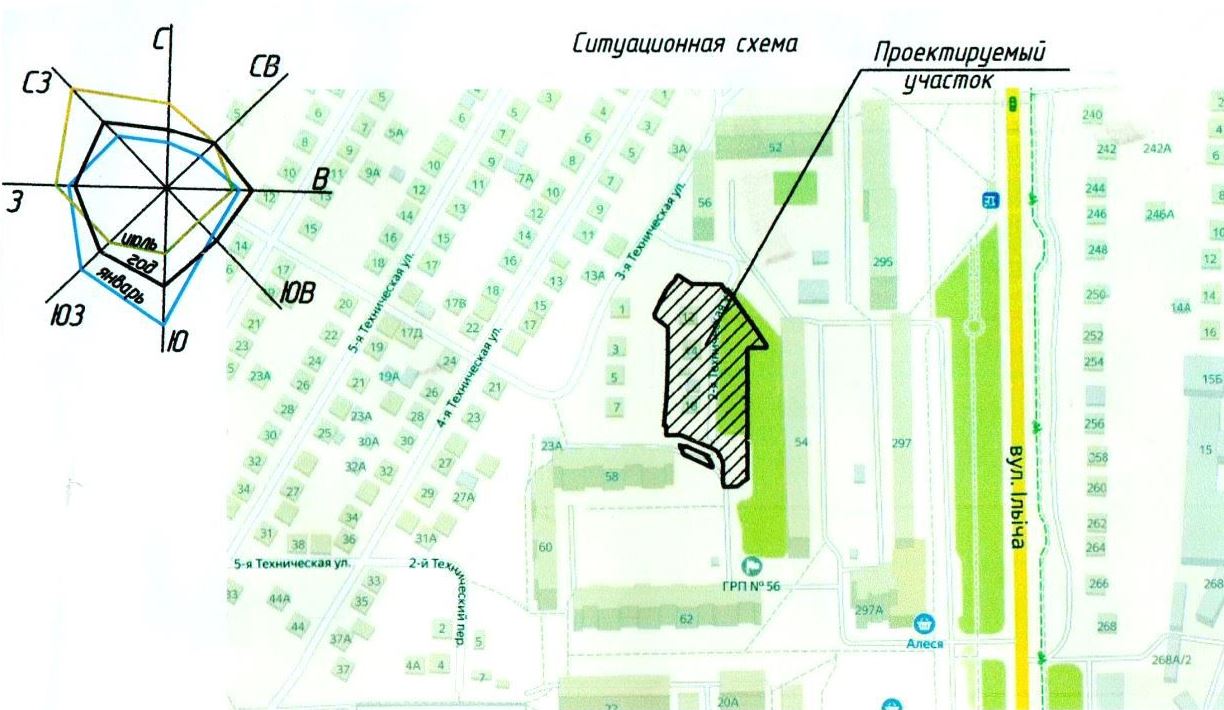 Многоэтажный жилой дом в районе ул. 3-я Техническая в г. Гомеле - uks